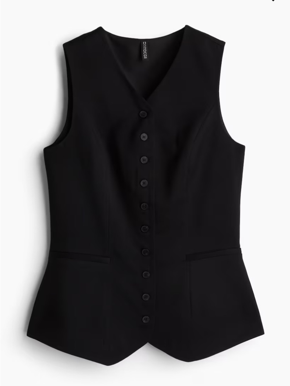 H&M women black suit vest / waist coat